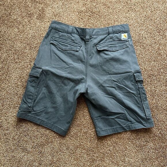 Carhartt Shorts Mens 36 Gray Relaxed Cargo Rugged Flex Canvas Workwear Set Of 2 - Picture 9 of 10